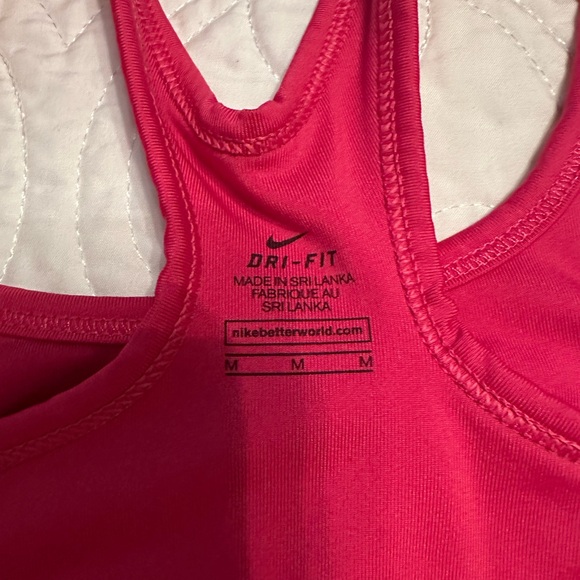 Nike Dri-Fit Girls’ Sports Bra - Size Medium (10-12 Big Kids) - Pink - Picture 3 of 5